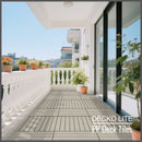 Deck Tiles - BEIGESLAT - Interlocking PP Flooring - High End Polypropylene | 100% Recyclable | DECKO Lite (24" x 12" x 0.78" tile)