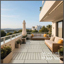 Deck Tiles - BEIGESLAT - Interlocking PP Flooring - High End Polypropylene | 100% Recyclable | DECKO Lite (24" x 12" x 0.78" tile)