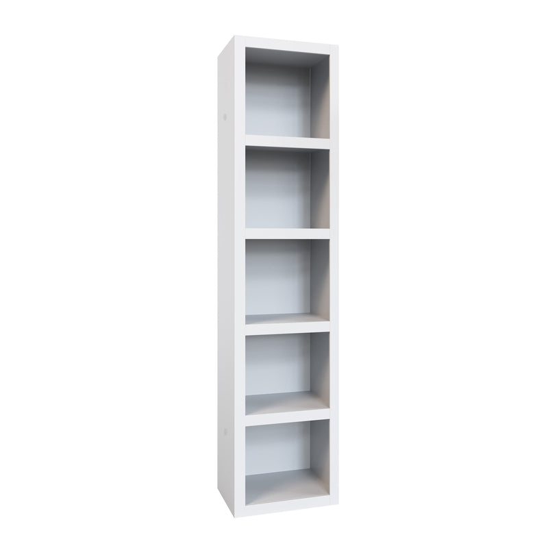 White 91-in Tall Wooden Bookcase Shelf