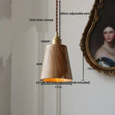 Ash wood dome pendant lamp kitchen hanging light