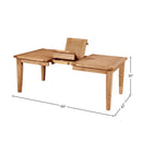 Aspen Extension Dining Table, Antique Natural