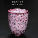 Assorted crackle glaze ceramic kung fu tea cups dining room set