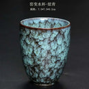 Assorted crackle glaze ceramic kung fu tea cups dining room set