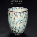 Assorted crackle glaze ceramic kung fu tea cups dining room set