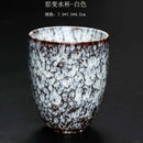 Assorted crackle glaze ceramic kung fu tea cups dining room set