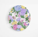 Asters Pattern Printed Transparent Acrylic Circle