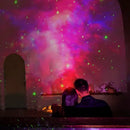 Astronaut sky projector nightlight white and gold bedroom lamp