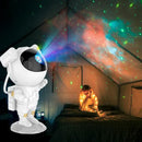 Astronaut sky projector nightlight white and gold bedroom lamp
