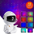 Astronaut white and gold galaxy star projector night light bedroom