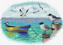At the Pier M-557 / SM-557 Counted Cross-Stitch Kit