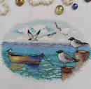 At the Pier M-557 / SM-557 Counted Cross-Stitch Kit