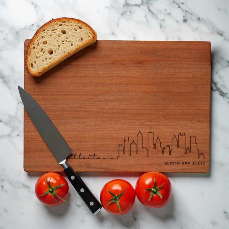 Atlanta Georgia Script Cutting Board