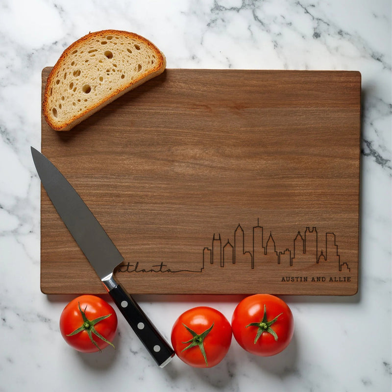 Atlanta Georgia Script Cutting Board