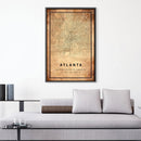 Atlanta Vintage Map Canvas