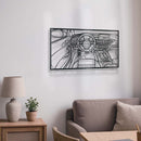 RS6 Avant Driver's Cockpit Metal Frame Wall Art - MT1472
