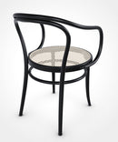 August Thonet No. 30 Bentwood Chair by Ton - Black Stain / Cane Seat