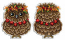 Autumn Owl Plastic Canvas Counted Cross Stitch Kit P-342 / SR-342