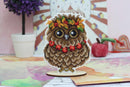 Autumn Owl Plastic Canvas Counted Cross Stitch Kit P-342 / SR-342