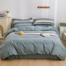 Autumnal leaf cream brushed cotton duvet cover set bedroom