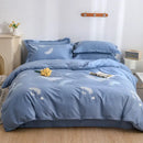 Autumnal leaf cream brushed cotton duvet cover set bedroom
