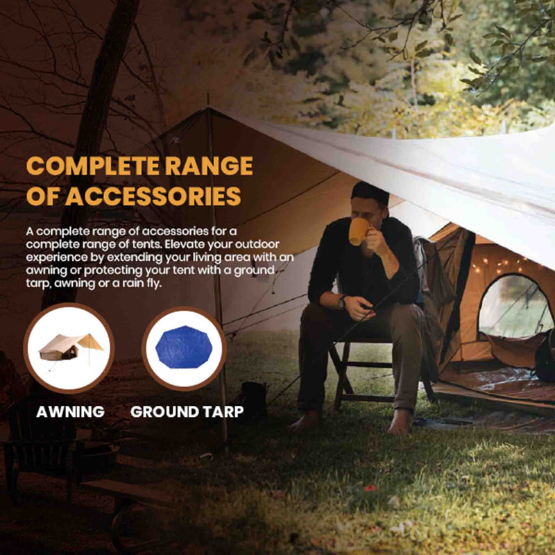 bell tent accessories White Duck Outdoors 13' Avalon Bell Tent Fire Water Repellent