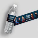 Avengers Birthday Water Bottle Labels