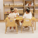 Adrian | Adjustable Wooden Toddler Table and 4 Chair Set