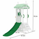 Aloe Wooden Outdoor Playhouse – Slide, Water Wheel Station & Steering Wheel for Toddlers