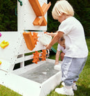 Aloe Wooden Outdoor Playhouse – Slide, Water Wheel Station & Steering Wheel for Toddlers