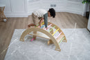 Bazel 6-in-1 Pikler Climber Set | Wooden Triangle, Rocker Arch & Slide for Toddlers