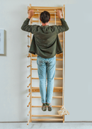 Betula 95" | Swedish Wall Ladder, Indoor Wooden Climber for Kids