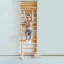 Betula 95" | Swedish Wall Ladder, Indoor Wooden Climber for Kids