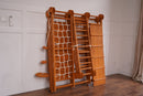 Chestnut | 8-in-1 Foldable Wooden Jungle Gym for Toddlers, Indoor or Outdoor