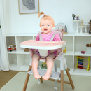 Clover Wooden Baby High Chair | Montessori Feeding Chair with Tray, Adjustable Footrest & 5-Point Harness