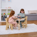 Cordia Kids Activity Table & Chair Set | Wooden Montessori Desk with Flip-Top Chalkboard & Storage