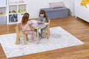 Cordia Kids Activity Table & Chair Set | Wooden Montessori Desk with Flip-Top Chalkboard & Storage