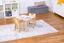 Cordia Kids Activity Table & Chair Set | Wooden Montessori Desk with Flip-Top Chalkboard & Storage