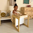 Hanover Montessori Weaning Table & Chair Set | Convertible Toddler Desk, Chair & Bench