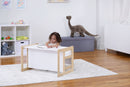 Hanover Montessori Weaning Table & Chair Set | Convertible Toddler Desk, Chair & Bench