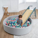 Large Foam Ball Pit with 400 Balls | 51" Square Soft Play Ball Pit for Toddlers (Climber Not Included)