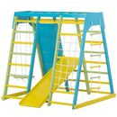 Magnolia | Indoor Wooden Jungle Gym with Monkey Bars, Rock Wall & Swing