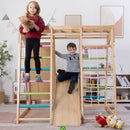 Magnolia | Indoor Wooden Jungle Gym with Monkey Bars, Rock Wall & Swing