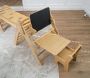 Pikler Triangle Desk & Chair Attachment | Toddler Desk with Chalkboard for Hazel & Olive Climbers