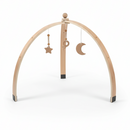 Sapling Wooden Baby Play Gym | Montessori Arch Gym with 3 Hanging Toys & Play Mat, Newborn to 6 Months