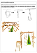 Sensory Swing Hammock for Kids | Teardrop Attachment for Grove, Walnut, Neem & Betula Climbers