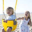 Baby Swing Seat for Forest Small Swing Set | Cotton Canvas Toddler Swing with Harness (Frame Not Included)