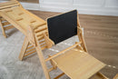 Pikler Triangle Desk & Chair Attachment | Toddler Desk with Chalkboard for Hazel & Olive Climbers