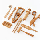 Wooden Doctor Play Set for Kids | 8-Piece Montessori Pretend Play Medical Kit with Stethoscope