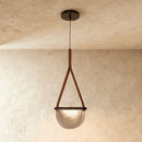 Avgi Leather Pendant Light