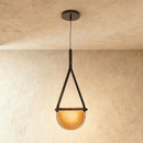 Avgi Leather Pendant Light